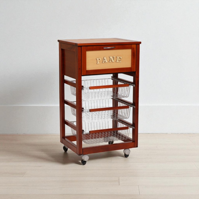 LIBEROSHOPPING Carrello da cucina in legno di faggio con piano in ceramica - Carrello da cucina LIBEROSHOPPING Carrello da cucina in legno di faggio con piano in ceramica - Carrello da cucina