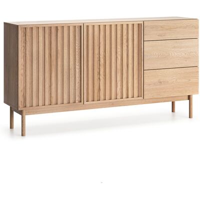PETITS-MEUBLES Buffet 2 Ante 3 Cassetti Idor Marrone 84,3cm PETITS-MEUBLES Buffet 2 Ante 3 Cassetti Idor Marrone 84,3cm