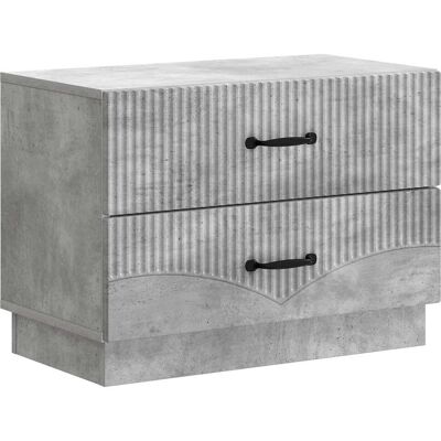 VIDAXL Armadio Da Notte Grigio Cemento 62 X 34,5 X 44,5 Cm VIDAXL Armadio Da Notte Grigio Cemento 62 X 34,5 X 44,5 Cm