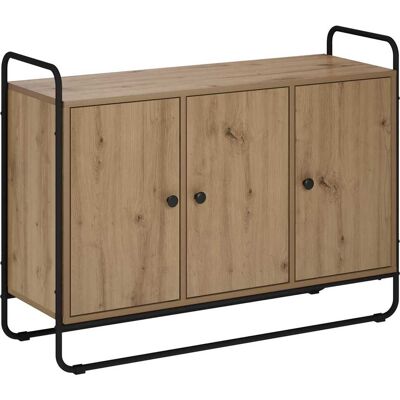 VIDAXL Credenza Rovere Artigianale 102 X 35 X 75 Cm VIDAXL Credenza Rovere Artigianale 102 X 35 X 75 Cm