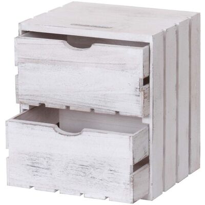 HHG - 515 - Bianco - legno di Paulownia - Cassettiere HHG - 515 - Bianco - legno di Paulownia - Cassettiere