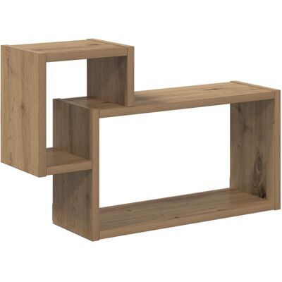 VIDAXL Scaffale Da Parete A Parete Rovere Artigianale 55 X 15 X 35 Cm VIDAXL Scaffale Da Parete A Parete Rovere Artigianale 55 X 15 X 35 Cm