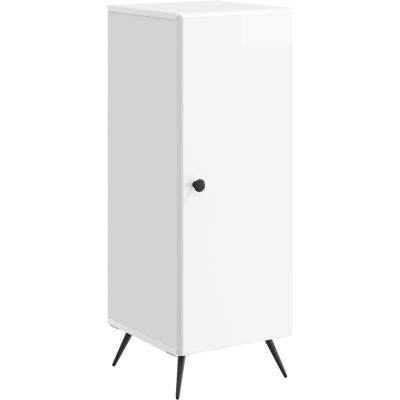 VIDAXL Credenza Bianco Lucido 33 X 34,5 X 90 Cm Legno Ingegnerizzato VIDAXL Credenza Bianco Lucido 33 X 34,5 X 90 Cm Legno Ingegnerizzato