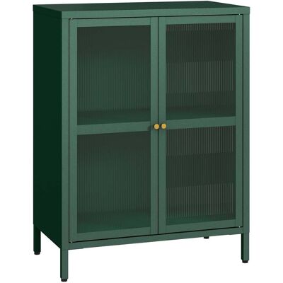 HELLOSHOP26 Credenza Comò Mobile Portaoggetti Soggiorno Ingresso Camera Da Letto Acciaio Vetro Ondulato 84 X 64 X 35 Cm Verde Abete 030009043 HELLOSHOP26 Credenza Comò Mobile Portaoggetti Soggiorno Ingresso Camera Da Letto Acciaio Vetro Ondulato 84 X 64 X 35 Cm Verde Abete 030009043