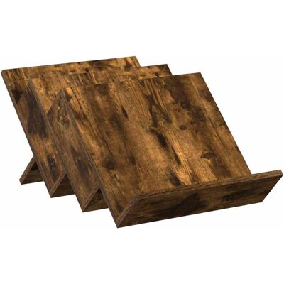 VIDAXL Scaffale Per Riviste Rovere Fumé 53 X 40 X 28,5 Cm VIDAXL Scaffale Per Riviste Rovere Fumé 53 X 40 X 28,5 Cm