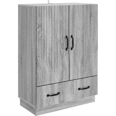 VIDAXL Credenza Grigio Sonoma 66 X 34,5 X 92 Cm Legno Ingegnerizzato VIDAXL Credenza Grigio Sonoma 66 X 34,5 X 92 Cm Legno Ingegnerizzato