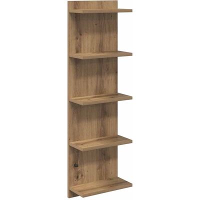 VIDAXL Scaffale Da Parete Rovere Artigianale 30 X 15 X 100 Cm VIDAXL Scaffale Da Parete Rovere Artigianale 30 X 15 X 100 Cm