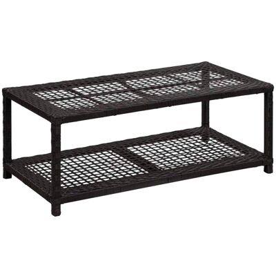 VIDAXL Scarpiera Con Panchina Nera 80x40x30 Cm In Polyrattan VIDAXL Scarpiera Con Panchina Nera 80x40x30 Cm In Polyrattan