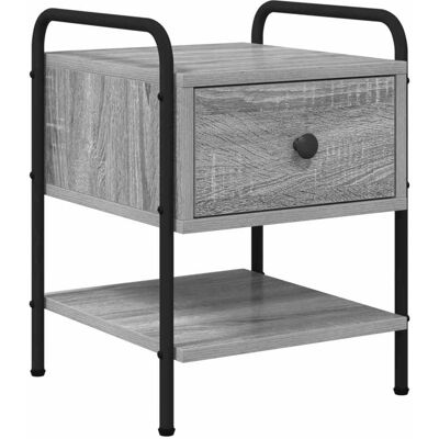 VIDAXL Armadio Da Notte Sonoma Grigio 35 X 36,5 X 47 Cm VIDAXL Armadio Da Notte Sonoma Grigio 35 X 36,5 X 47 Cm