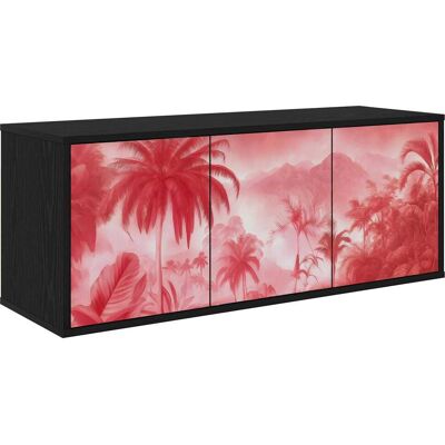 VIDAXL Mobile Tv Da Parete Aachen 102 X 33 X 40 Cm Rovere Nero VIDAXL Mobile Tv Da Parete Aachen 102 X 33 X 40 Cm Rovere Nero