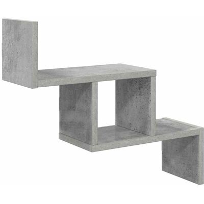 VIDAXL Scaffale Da Parete Grigio Cemento 48 X 15 X 42 Cm VIDAXL Scaffale Da Parete Grigio Cemento 48 X 15 X 42 Cm