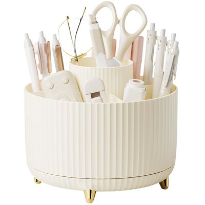 OEM Organizzatore Per Cosmetici, Porta Pennelli Girevole A 360°, Mensola Per Cosmetici, Organizer Decorativo Per Cosmetici - Bianco OEM Organizzatore Per Cosmetici, Porta Pennelli Girevole A 360°, Mensola Per Cosmetici, Organizer Decorativo Per Cosmetici - Bianco