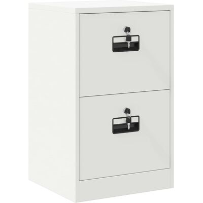 VIDAXL Armadio Per File Con Cassetto Bianco 45,5 X 42 X 74,5 Cm VIDAXL Armadio Per File Con Cassetto Bianco 45,5 X 42 X 74,5 Cm