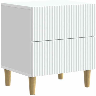 VIDAXL Armadio Da Notte Bianco 43 X 34,5 X 48 Cm Legno Ingegnerizzato VIDAXL Armadio Da Notte Bianco 43 X 34,5 X 48 Cm Legno Ingegnerizzato