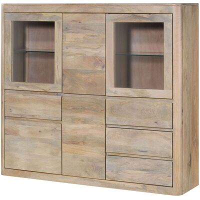 Massivmoebel24 Credenza Mango Bianco Laccato 166x40x145 Cm Montato Toronto 304 Massivmoebel24 Credenza Mango Bianco Laccato 166x40x145 Cm Montato Toronto 304