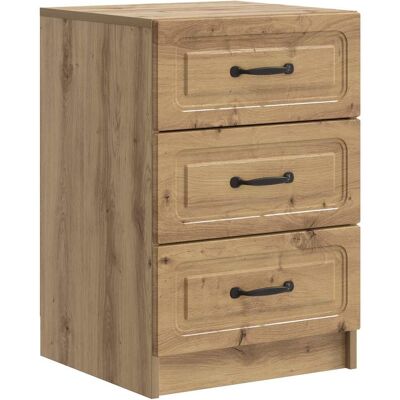 VIDAXL Armadio Da Notte Rovere Artigianale 43 X 41 X 63,5 Cm VIDAXL Armadio Da Notte Rovere Artigianale 43 X 41 X 63,5 Cm