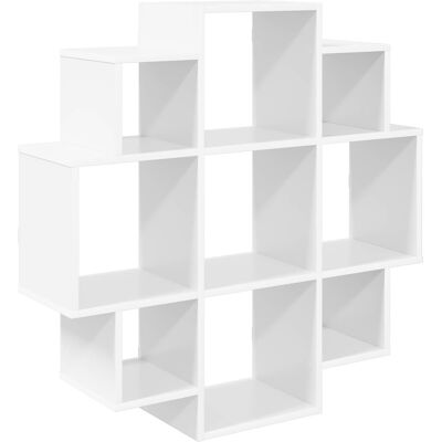 VIDAXL Scaffale Da Parete Bianco 90 X 25 X 90 Cm Legno Ingegnerizzato VIDAXL Scaffale Da Parete Bianco 90 X 25 X 90 Cm Legno Ingegnerizzato