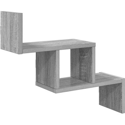 VIDAXL Scaffale Da Parete Sonoma Grigio 48 X 15 X 42 Cm VIDAXL Scaffale Da Parete Sonoma Grigio 48 X 15 X 42 Cm