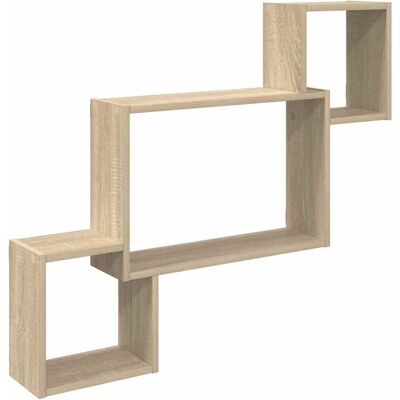 VIDAXL Scaffale Da Parete A Parete Rovere Sonoma 91,5 X 15 X 76 Cm VIDAXL Scaffale Da Parete A Parete Rovere Sonoma 91,5 X 15 X 76 Cm