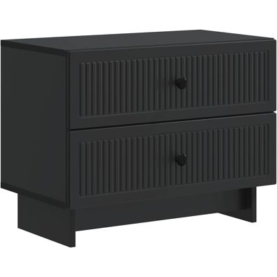 VIDAXL Armadio Da Notte Nero 62 X 34,5 X 47,5 Cm Legno VIDAXL Armadio Da Notte Nero 62 X 34,5 X 47,5 Cm Legno
