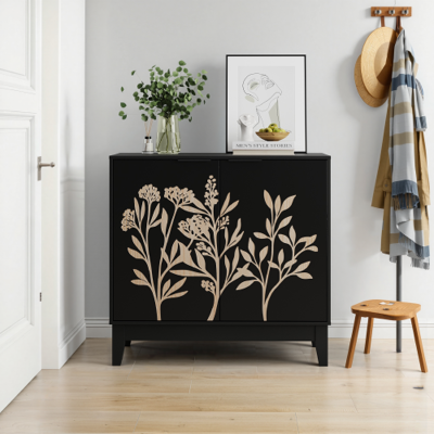 XISRENS Aparador Vintage De 80 Cm Con Detalles Tallados – Mueble Auxiliar Decorativo Con 2 Puertas Y Estantes Ajustables – Armario De Madera Decorativo Con Espacio De Almacenamiento Para Sala De Estar, Cocina XISRENS Aparador Vintage De 80 Cm Con Detalles Tallados – Mueble Auxiliar Decorativo Con 2 Puertas Y Estantes Ajustables – Armario De Madera Decorativo Con Espacio De Almacenamiento Para Sala De Estar, Cocina