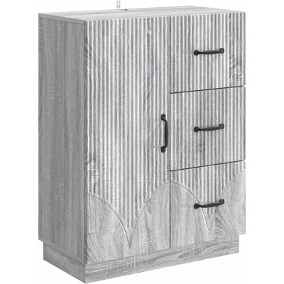 VIDAXL Credenza Grigio Sonoma 66 X 34,5 X 87 Cm Legno Ingegnerizzato VIDAXL Credenza Grigio Sonoma 66 X 34,5 X 87 Cm Legno Ingegnerizzato