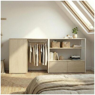 MOB-IN Set Di 2 Appendiabiti Modulari Kadra 200x85cm Per Mansarda MOB-IN Set Di 2 Appendiabiti Modulari Kadra 200x85cm Per Mansarda