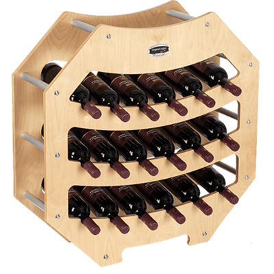 ORIGINAL LEGNO ITALIA - Scaffale in legno per vino - 36 bottiglie - Design italiano elegante ORIGINAL LEGNO ITALIA - Scaffale in legno per vino - 36 bottiglie - Design italiano elegante