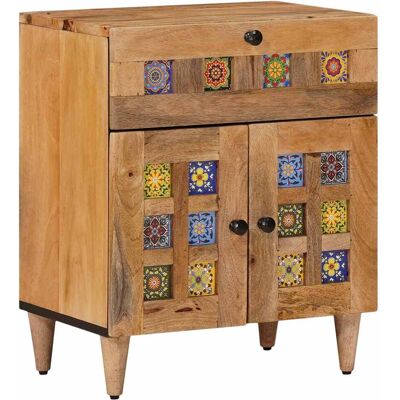 VIDAXL Armadio Da Notte Con Cassetto Naturale 50 X 33 X 60 Cm VIDAXL Armadio Da Notte Con Cassetto Naturale 50 X 33 X 60 Cm