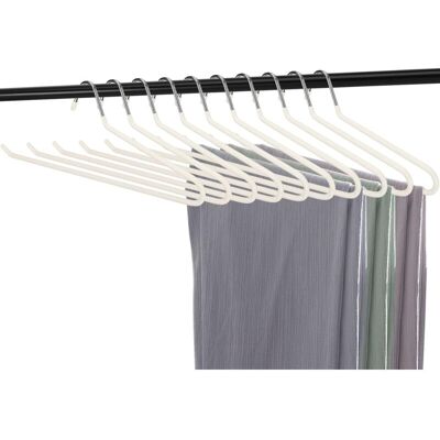 OEM 10 Grucce In Metallo Per Pantaloni Con Rivestimento Antiscivolo, Facili Da Appendere E Salvaspazio, 35x12,5 Cm OEM 10 Grucce In Metallo Per Pantaloni Con Rivestimento Antiscivolo, Facili Da Appendere E Salvaspazio, 35x12,5 Cm