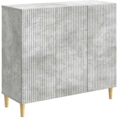 VIDAXL Credenza Grigio Cemento 89 X 34,5 X 80 Cm Legno VIDAXL Credenza Grigio Cemento 89 X 34,5 X 80 Cm Legno