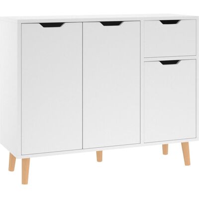 HELLOSHOP26 Credenza Comò Armadio Mobile Portaoggetti Organizzatore Cucina Soggiorno Sala Da 90 X 30 X 72 Cm Legno Ingegnerizzato Bianco 020030528 HELLOSHOP26 Credenza Comò Armadio Mobile Portaoggetti Organizzatore Cucina Soggiorno Sala Da 90 X 30 X 72 Cm Legno Ingegnerizzato Bianco 020030528