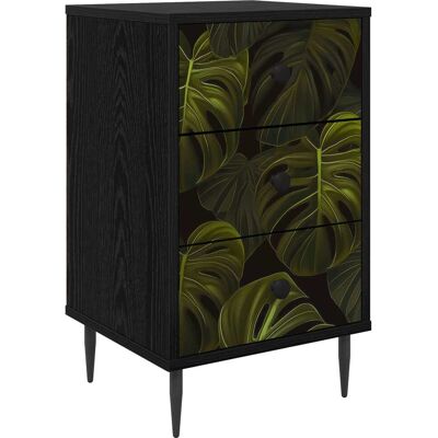 VIDAXL Armadio Da Notte Elburg Rovere Nero 36 X 33 X 61 Cm VIDAXL Armadio Da Notte Elburg Rovere Nero 36 X 33 X 61 Cm