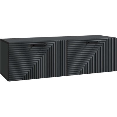 VIDAXL Mobile Porta Tv Da Muro Montaggio A Parete Nero 98 X 31 X VIDAXL Mobile Porta Tv Da Muro Montaggio A Parete Nero 98 X 31 X