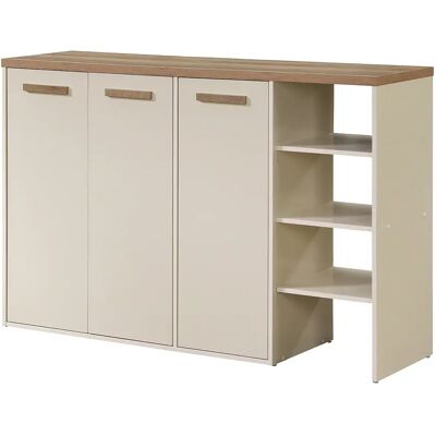 Unique Scarpiera 3 Ante E 3 Nicchie Beige E Naturale Chiaro - Skaido Unique Scarpiera 3 Ante E 3 Nicchie Beige E Naturale Chiaro - Skaido