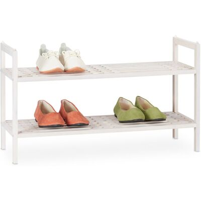 Set Scarpiere Noce Relaxdays - Impilabile, 6 Paia Set Scarpiere Noce Relaxdays - Impilabile, 6 Paia