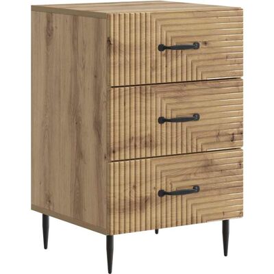 VIDAXL Armadio Da Notte Rovere Artigianale 43 X 41 X 66,5 Cm VIDAXL Armadio Da Notte Rovere Artigianale 43 X 41 X 66,5 Cm