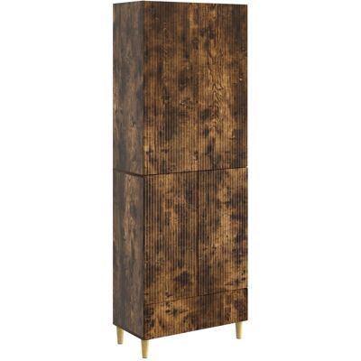 VIDAXL Set Di Armadi 2 Pz Rovere Fumo Legno Ingegnerizzato VIDAXL Set Di Armadi 2 Pz Rovere Fumo Legno Ingegnerizzato