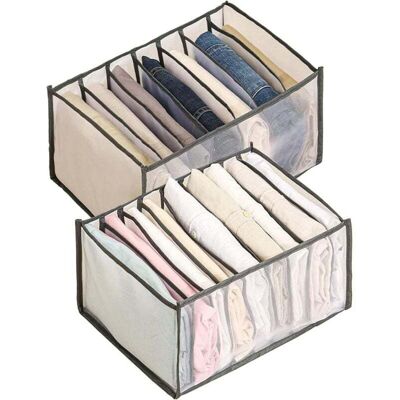 OEM Organizzatore Per Cassetti, Scatola Portaoggetti Pieghevole In Rete, Organizer Per Armadio Con Scomparti, Borsa Portaoggetti Per Jeans E Camicie, 7+9 Scomparti - Crezuo OEM Organizzatore Per Cassetti, Scatola Portaoggetti Pieghevole In Rete, Organizer Per Armadio Con Scomparti, Borsa Portaoggetti Per Jeans E Camicie, 7+9 Scomparti - Crezuo