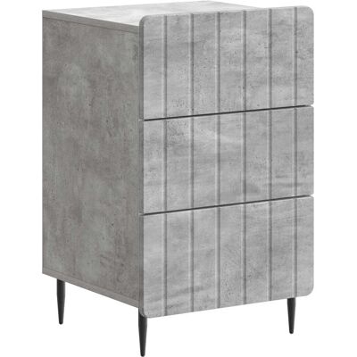 VIDAXL Armadio Da Notte Con Cassetto Grigio Cemento 43x 41 X 68 Cm VIDAXL Armadio Da Notte Con Cassetto Grigio Cemento 43x 41 X 68 Cm