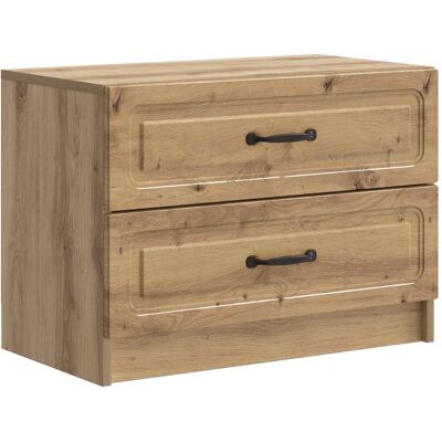 VIDAXL Armadio Da Notte Rovere Artigianale 62 X 34,5 X 44,5 Cm VIDAXL Armadio Da Notte Rovere Artigianale 62 X 34,5 X 44,5 Cm