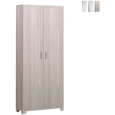 Iperbriko - Armadio Multiuso Slim con 2 Ante & 8 Ripiani - Armadio Iperbriko - Armadio Multiuso Slim con 2 Ante & 8 Ripiani - Armadio