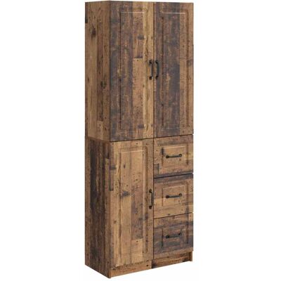VIDAXL Set Di Armadi 2 Pz Legno Antico Legno Ingegnerizzato VIDAXL Set Di Armadi 2 Pz Legno Antico Legno Ingegnerizzato