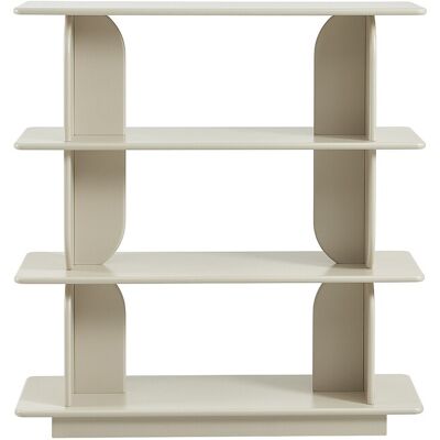 Unique Scaffale Con 3 Ripiani In Mdf Beige - Lusoria Unique Scaffale Con 3 Ripiani In Mdf Beige - Lusoria