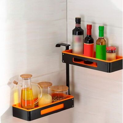 MARCA Topolenashop - Scaffale Organizer Girevole A 180 Con 2 Mensole Per Cucina E Bagno Salvaspazio MARCA Topolenashop - Scaffale Organizer Girevole A 180 Con 2 Mensole Per Cucina E Bagno Salvaspazio