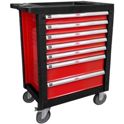 JBM 53762 Cassettiera Rossa A 7 Cassetti Senza Utensili JBM 53762 Cassettiera Rossa A 7 Cassetti Senza Utensili