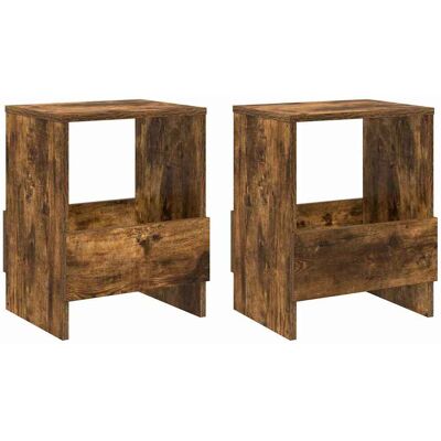 VIDAXL Scaffale Per Riviste 2 Pz Rovere Fumé 35 X 30 X 45 Cm VIDAXL Scaffale Per Riviste 2 Pz Rovere Fumé 35 X 30 X 45 Cm