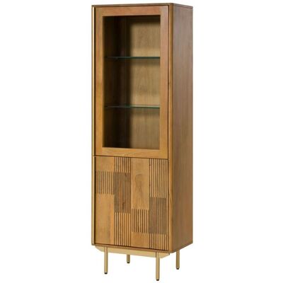 Massivmoebel24 Vetrina Mango Marrone Chiaro Oliato 60x40x180 Cm Montato Parzialmente Miami 117 Massivmoebel24 Vetrina Mango Marrone Chiaro Oliato 60x40x180 Cm Montato Parzialmente Miami 117