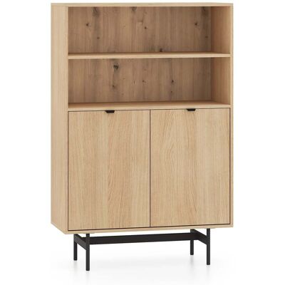 SELSEY Heggers – Libreria Con 2 Ante E 2 Nicchie, Rovere Mavelie, 92 Cm SELSEY Heggers – Libreria Con 2 Ante E 2 Nicchie, Rovere Mavelie, 92 Cm