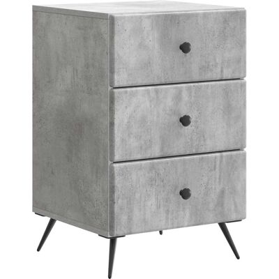 VIDAXL Armadio Da Notte Con Cassetto Grigio Cemento 43 X 41 X VIDAXL Armadio Da Notte Con Cassetto Grigio Cemento 43 X 41 X
